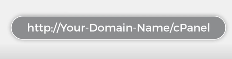 Enter domain name/cPanel