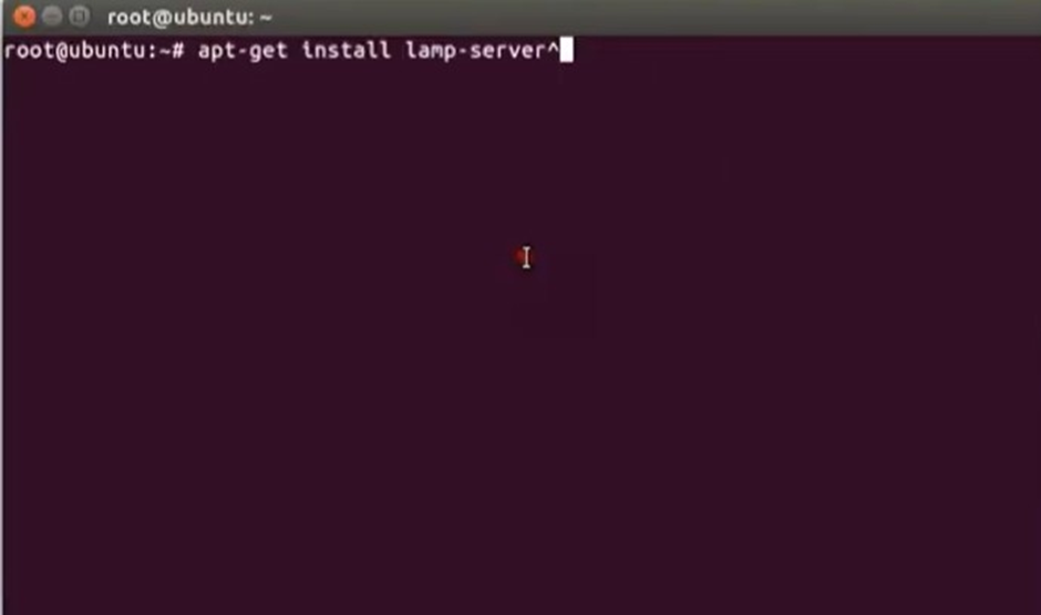 lamp server installation